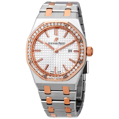 Audemars Piguet Royal Oak 67651SR.ZZ.1261SR.01 - Silver Dial Ladies Watch (blue, arb1191)