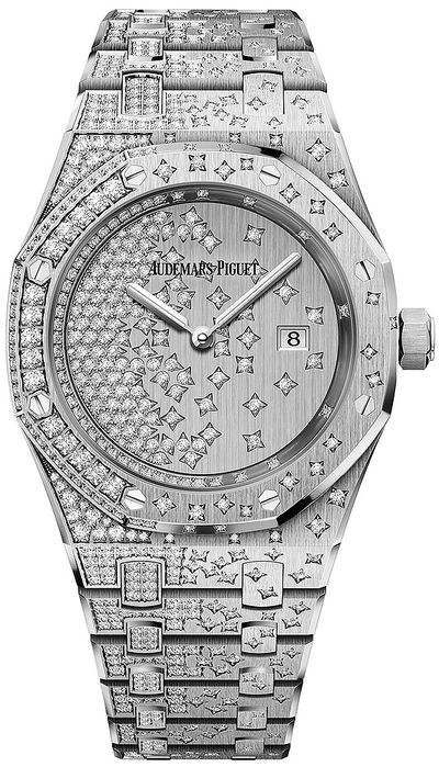 Audemars Piguet Royal Oak Ladies 18K White Gold Diamond Watch | Ref: 67654BC.ZZ.1264BC.01 (arb1199)