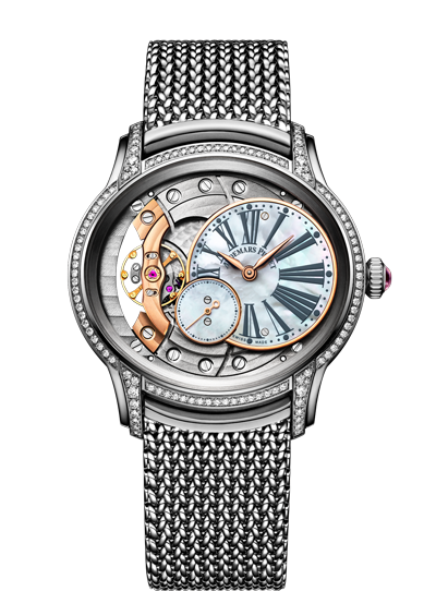 Audemars Piguet Calibre 5201 Hand Wound Diamond Ladies Watch Model 77247BC ZZ 77247BC.ZZ.1272BC.01 (arb1200)