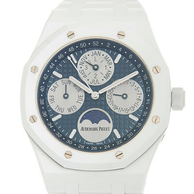 Audemars Piguet Royal Oak Blue Dial Mens Watch Ref 26579CB.OO 26579CB.OO.1225CB.01 (blue, arb622)