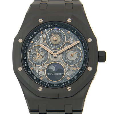 Audemars Piguet Royal Oak Openworked Perpetual Calendar Watch Model 26585CE.OO.1225CE.01 (black, arb626)