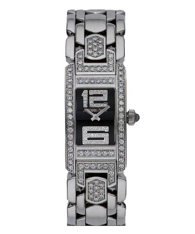 Audemars Piguet Promesse Diamond 18 kt White Gold Ladies Watch - 67405BC.ZZ 67405BC.ZZ.1181BC.04 (black, arb1169)