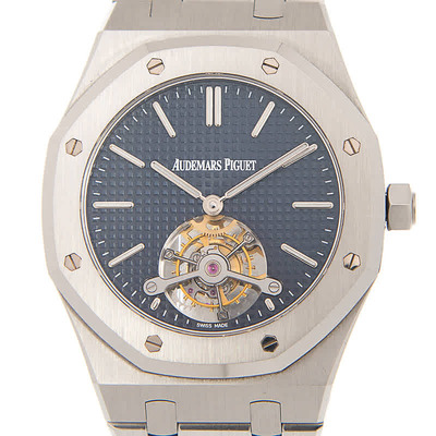 Audemars Piguet Royal Oak Tourbillon Mens Watch - Item: 26510STOO1220ST01 26510ST.OO.1220ST.01 (blue, arb871)