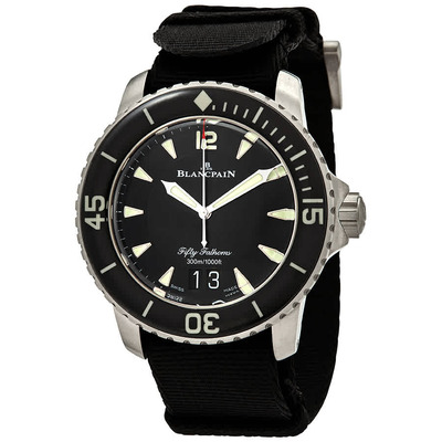 Blancpain Fifty Fathoms Automatic Black Dial Mens Watch - Артикул: 505012B30NABA 5050 12B30 NABA (black, arb1222)