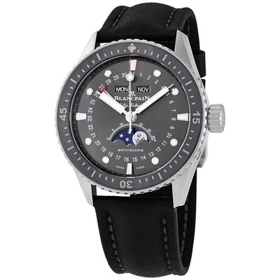Blancpain 5054-1110-B52A Grey Dial Mens Automatic Dive Watch (black, arb1226)