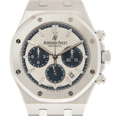 Men's Watch Audemars Piguet Calibre 2385 Automatic Silver Dial Chronograph - Art. No. 26315ST.OO.1256ST.01 (arb563)