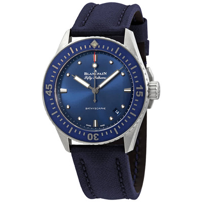 Blancpain 5100-1140-O52A Automatic Mens Watch with Stainless Steel Case and Blue Dial (blue, arb928)