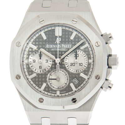 AP Royal Oak Chrono Auto Silver Dial Mens Watch 26315ST.OO.1256ST Audemars Piguet 26315ST.OO.1256ST.02 (arb564)