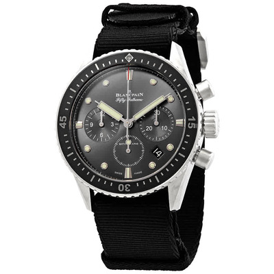 Blancpain 5200-1110-NABA Fifty Fathoms Chronograph Automatic Mens Watch (black, arb936)