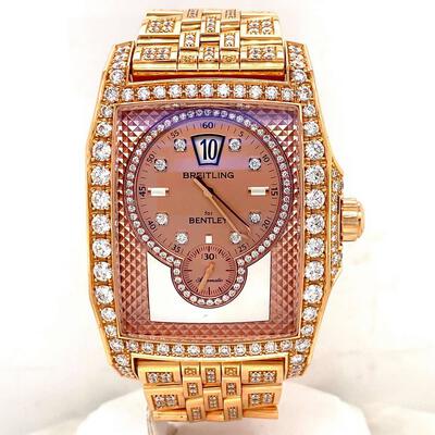 Pre-owned Breitling Bentley Flying B Automatic Diamond Mens Watch R28362 (arb7114)