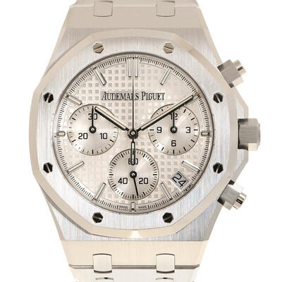 Audemars Piguet Royal Oak 50th Anniversary Chronograph Mens Silver Dial Watch Ref: 26240ST.OO.1320ST.03 (arb550)