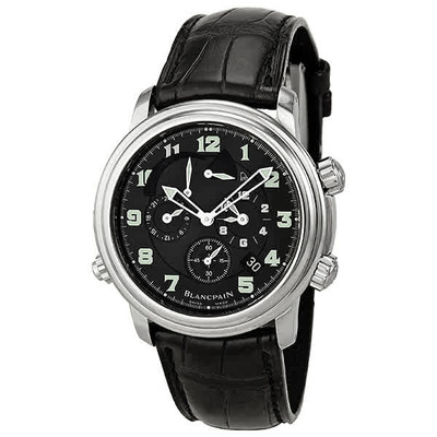 Blancpain Leman Chronograph Automatic Mens Watch 2041-1130-53b (black, arb416)