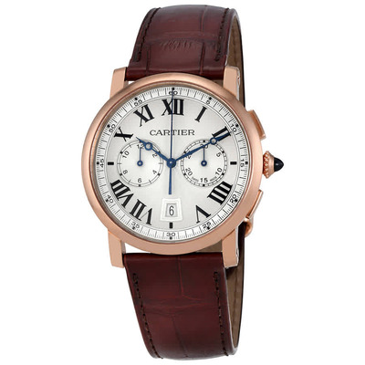Cartier Rotonde Silver Sunday Dial Mens Watch W1556238 (black, arb2078)
