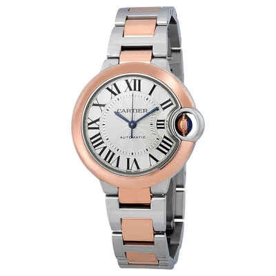 Cartier Ballon Bleu De Cartier W2BB0023 Automatic Silver Dial Ladies Watch (blue, arb2084)