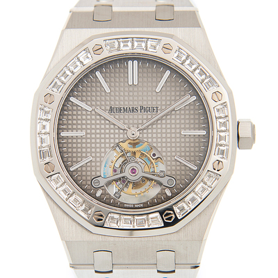 Audemars Piguet Royal Oak Tourbillon Extra- Thin Smoked Grey Dial Mens Watch 26516PT.ZZ 26516PT.ZZ.1220PT.01 (arb875)
