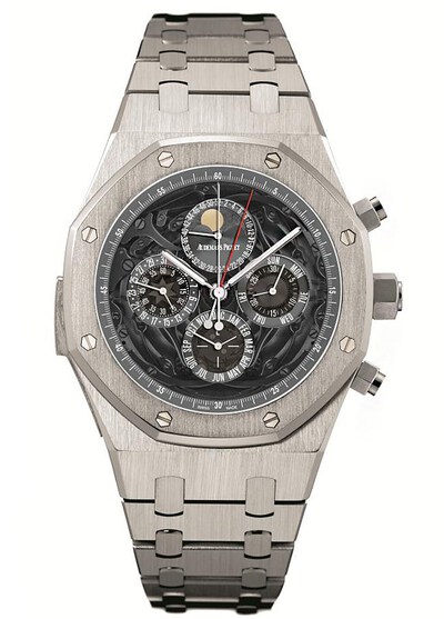 Royal Oak Multi-Function Platinum Mens Watch by Audemars Piguet - Art. No. 26551pt.oo.1238pt.01 (arb879)