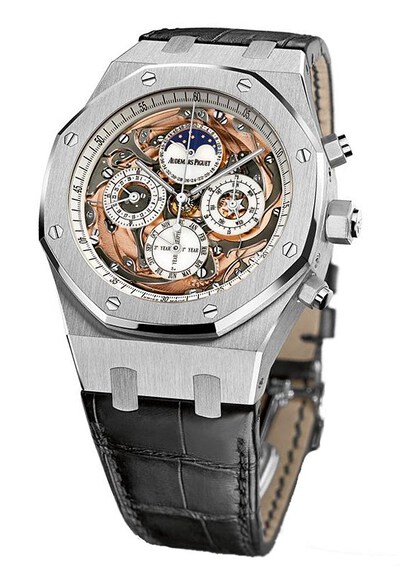 Audemars Piguet Royal Oak Ref 26552BC OO D002CR Automatic Mens White Gold Watch 26552BC.OO.D002CR.01 (black, arb880)