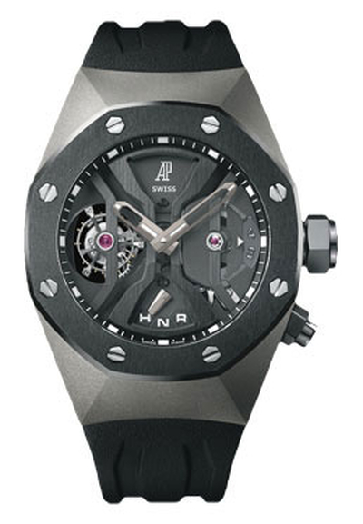 Audemars Piguet Tourbillon Concept Openworked Dial GMT Titanium Mens Watch 26560IO.OO.D002CA 26560IO.OO.D002CA.01 (black, arb881)