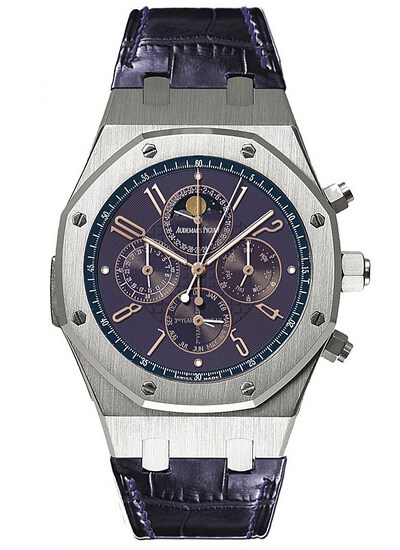 Audemars Piguet Royal Oak Grande Complication Automatic Mens Watch 26566BC.OO.D305CR.01 (blue, arb612)
