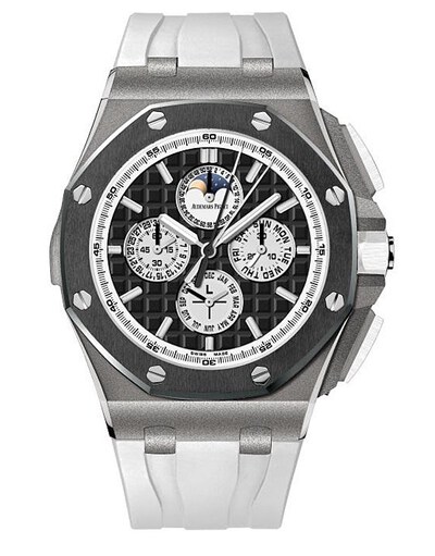 Audemars Piguet Royal Oak Offshore Chronograph Perpetual Calendar 26570IO-OO-A010CA.01 Mens Titanium Watch 26570IO.OO.A010CA.01 (black, arb613)
