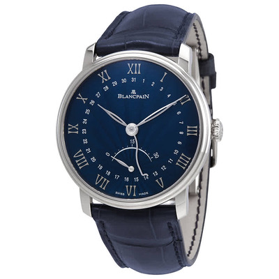 Blancpain Villeret Ultra Slim Automatic Mens Watch 6653Q-1529-55B (blue, arb670)
