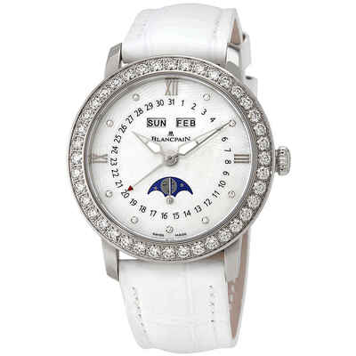 Blancpain Quantieme Complet Automatic Ladies Watch 3663A-4654-55B (arb431)
