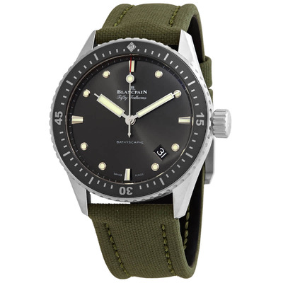 Blancpain 5000-1110-K52A Grey Dial Automatic Mens Watch (black, arb439)