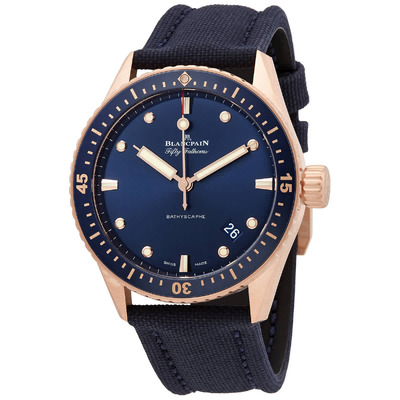 Blancpain 5000-36S40-O52A Fifty Fathoms Automatic Mens Blue Dial Watch (blue, arb1208)