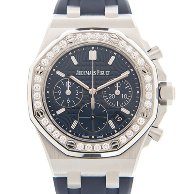 AP Royal Oak Offshore Automatic Diamond Blue Dial Ladies Watch Model 26231ST.ZZ.D027CA Audemars Piguet 26231ST.ZZ.D027CA.01 (blue, arb822)