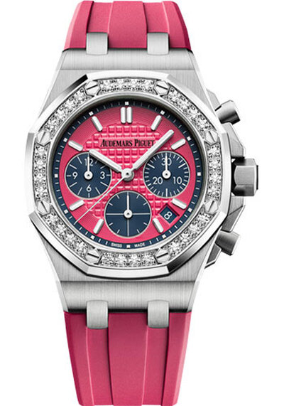 Audemars Piguet Royal Oak Offshore Chronograph Pink Dial Ladies Watch 26231ST.ZZ.D069CA 26231ST.ZZ.D069CA.01 (blue, arb824)