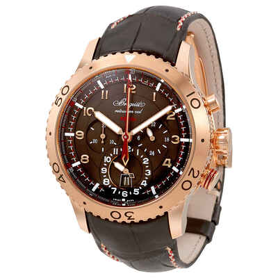 Breguet Transatlantique Type XXII Flyback Mens Watch Breguet 3880BRZ29XV (brown, arb1356)