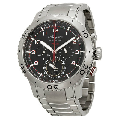 Breguet Chronograph XXII Black Dial Stainless Steel Mens Watch - Article 3880ST/H2/SX0 (black, arb1358)