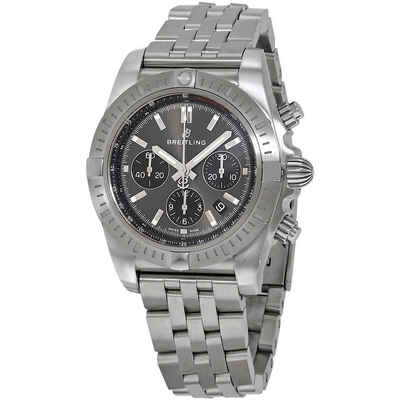 Breitling Chronomat AB0115101F1A1 Mens Automatic Chronograph With Gray Dial (black, arb20387)