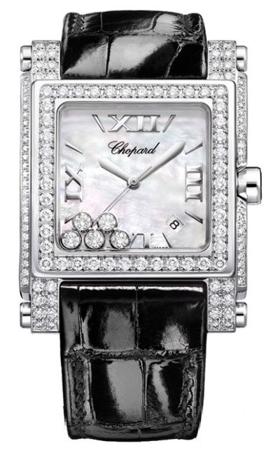 Chopard Watch Ladies 283571-1001, Happy Sport Square II (black, arb2377)