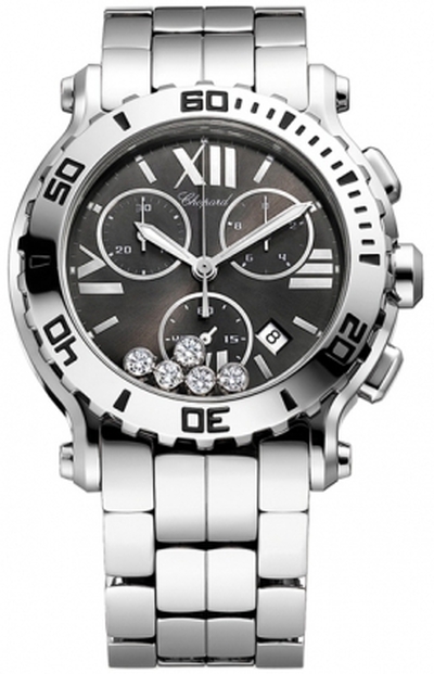 Chopard Happy Sport Chronograph Ladies Watch Model: 288499-3008 (black, arb2386)