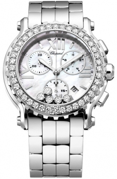 Chopard Happy Sport Mother of Pearl Chronograph Dial Mens Watch 288506-2005 28/8506-2005 (arb2391)