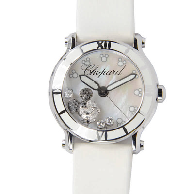 Chopard Happy Sport Watch Ladies - Mother of Pearl Dial with Mickey Mouse Theme and Diamonds 288524-3004 (arb2394)