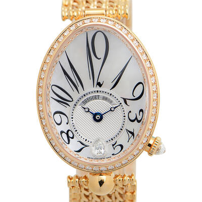 Breguet Reine de Naples Mother of Pearl 18kt Rose Gold Ladies Diamond Watch 8918BR58J20D000 8918BR/58/J20.D000 (arb1539)
