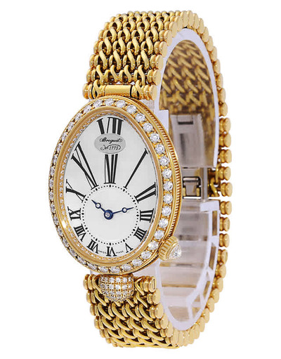 Breguet Reine de Naples Mother of Pearl 18kt Yellow Gold Diamond Ladies Watch Ref. 8928BA51J20DD00 8928BA/51/J20 DD00 (arb1543)