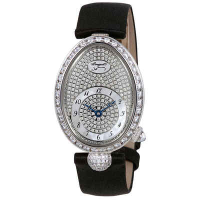 Breguet Reine de Naples Diamond Pave Dial Ladies Watch 8928BB/8D/844.DD0D (black, arb1550)