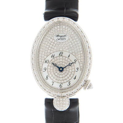Breguet Reine De Naples Automatic Diamond Silver Dial Unisex Watch 8928BB8D944DD0D3L (black, arb1551)
