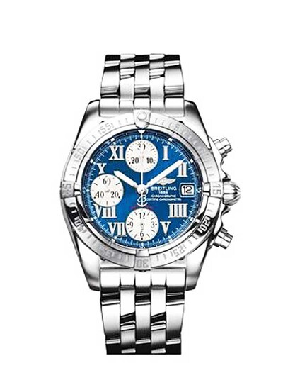 Breitling Chrono Cockpit Mens Watch A1335812/C678.361A Blue Dial (blue, arb706)