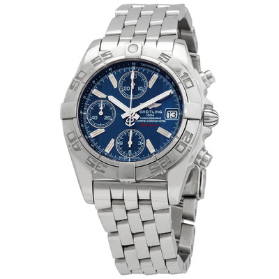 Breitling Chrono Galactic Chronograph Automatic Mens Watch A13358L2/C776.366A (blue, arb707)