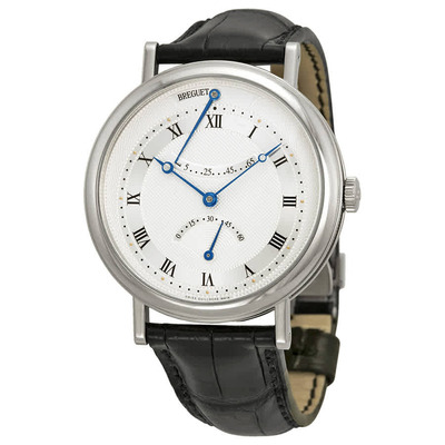 Breguet Classique Automatic Ultra Slim Silver Dial Black Leather Mens Watch 5207BB129V6 (black, arb1370)