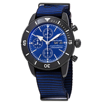 Breitling Superocean Heritage II Chronograph Automatic Chronometer Blue Dial Mens Watch M133313A1C1W1 M133132A1C1W1 (black, arb1131)