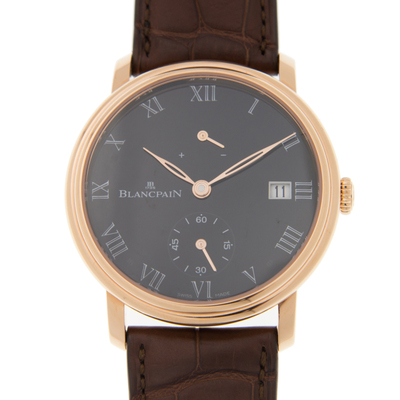 Blancpain Villeret Black Dial Watch (Ref.66143637n55b) (black, arb652)