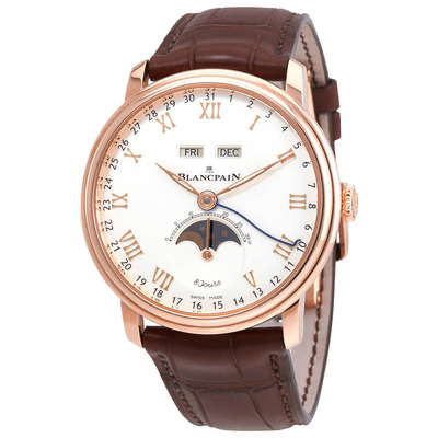 Blancpain Villeret Complete Calendar 8 Days Mens Watch, Reference: 6639-3642-55B (brown, arb658)