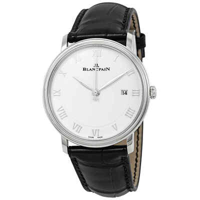 Blancpain Villeret Ultra Slim Automatic White Dial Mens Watch, Reference: 6651-1127-55B (black, arb661)