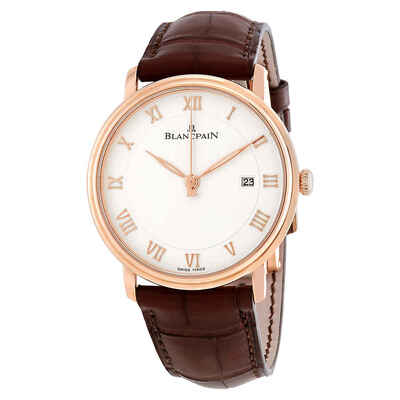 Blancpain Villeret White Dial Mens Watch 6651-3642-55B (brown, arb666)