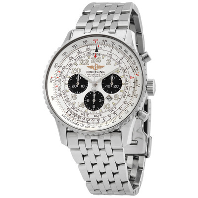 Navitimer Chronograph Automatic A2332212/G533.442A Silver Dial Mens Watch Breitling (arb721)